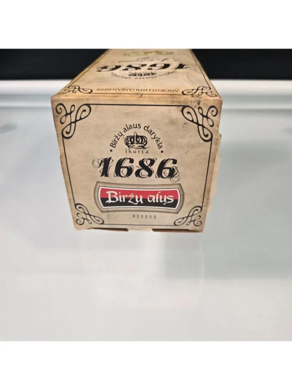 1686 Jubiliejinis Biržų Alus 1L Beer Bottle Empty Glass Flip Top